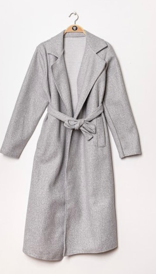 Manteau peignoir gris