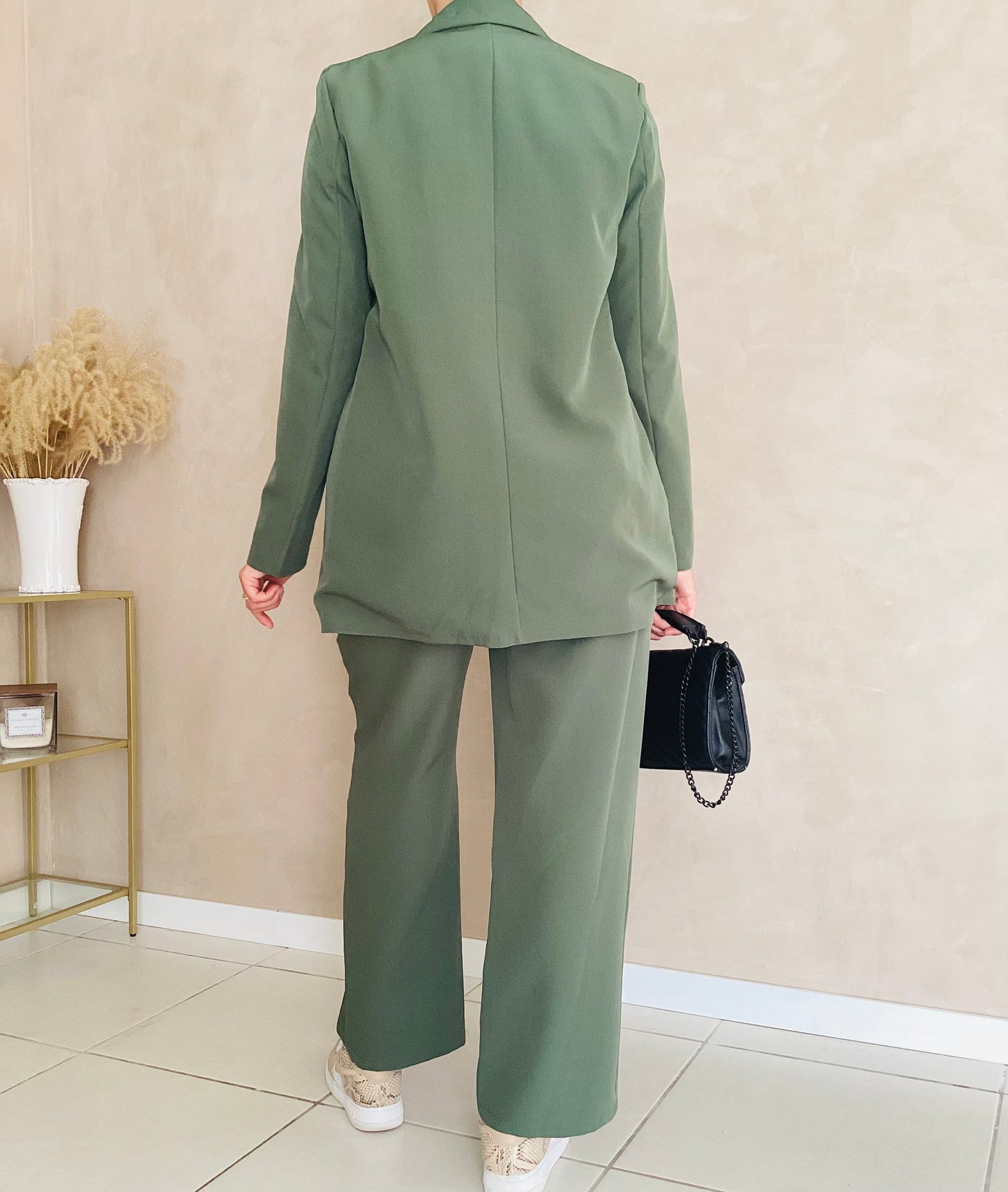 Ensemble blazer oversize kaki