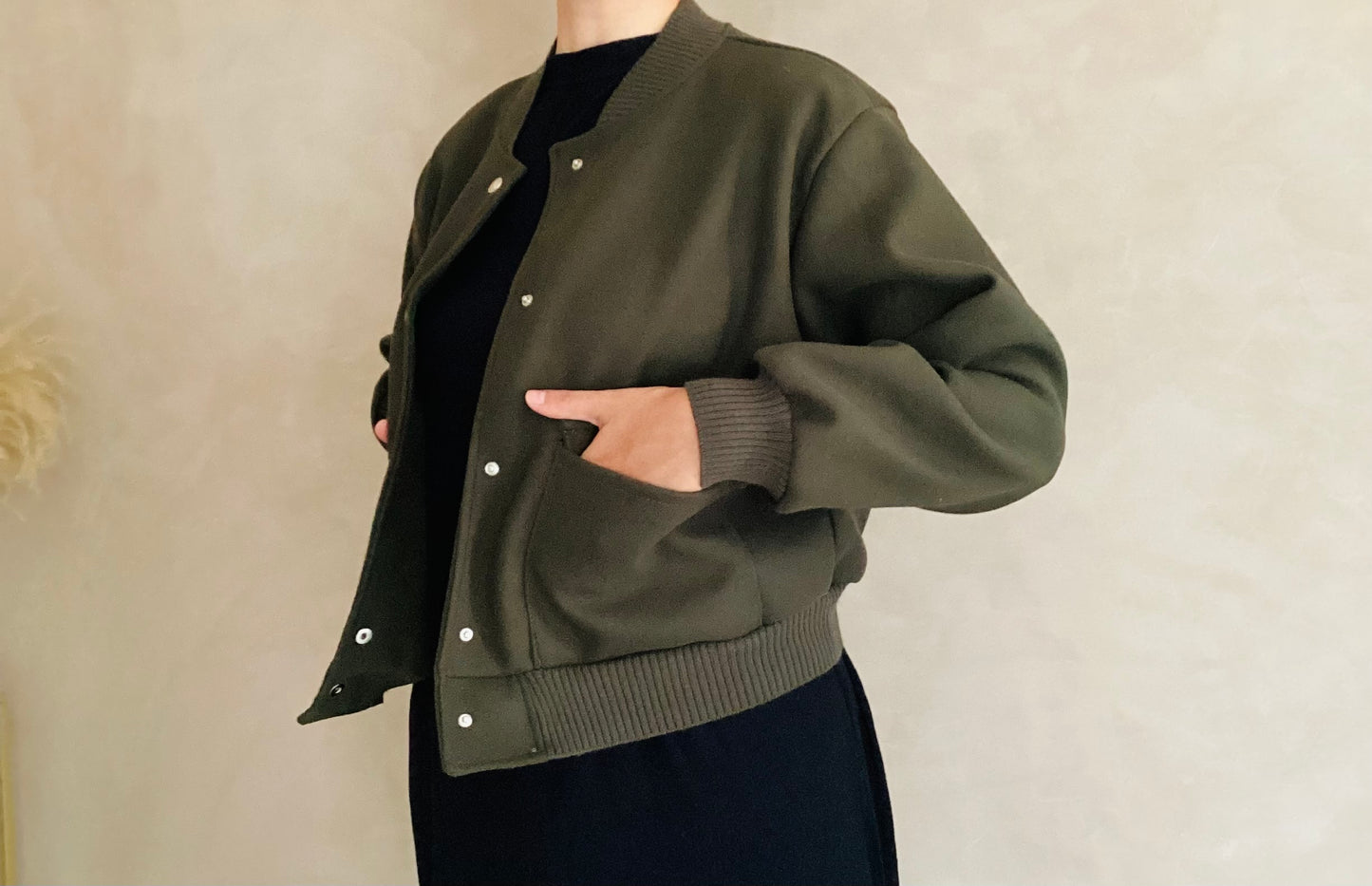 Blouson bomber kaki